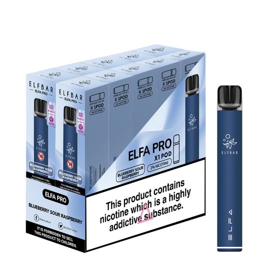 ELFA PRO STARTER KIT NAVY BLUE + BLUEBERRY SOUR RASPBERRY (10)