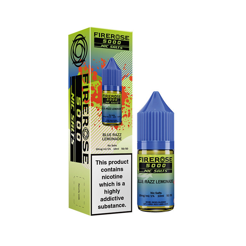 FIREROSE 5000 NIC SALTS BLUE RAZZ LEMONADE (10)