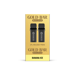 GOLD BAR RELOAD PODS 2PK BANANA ICE (10)