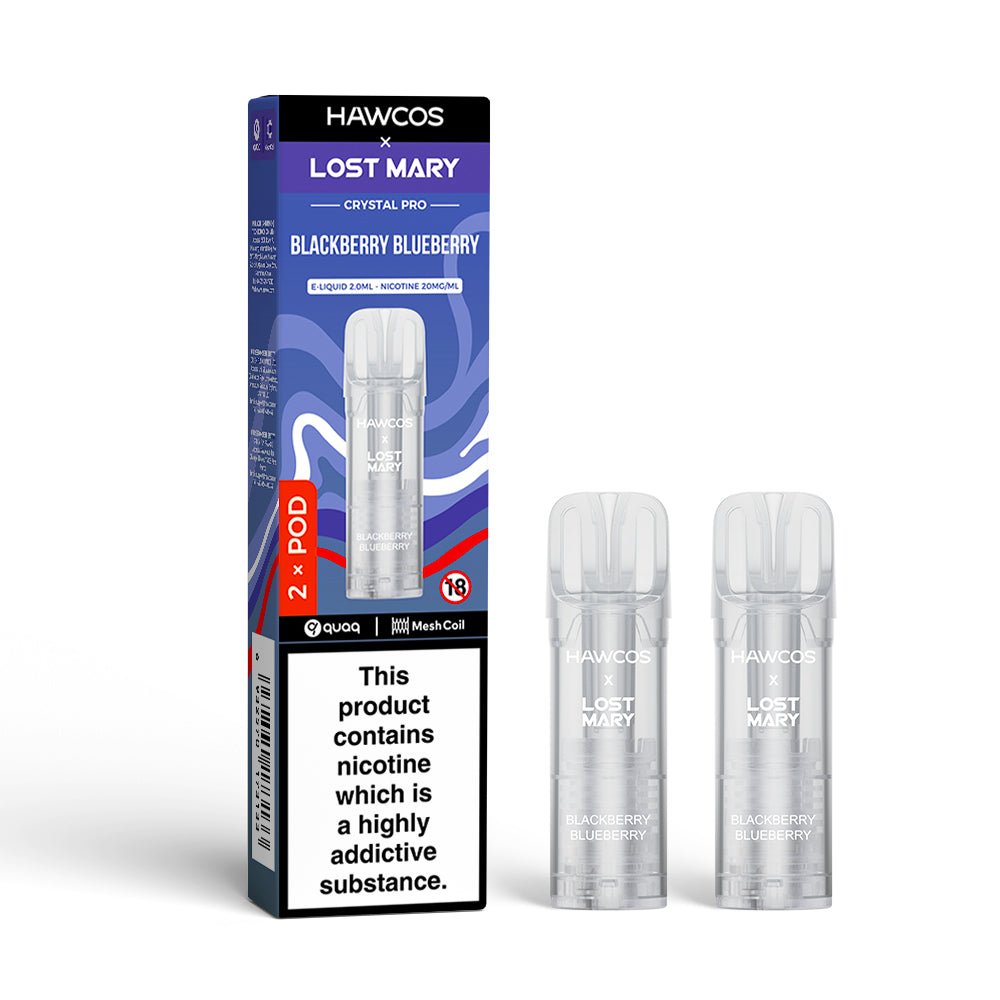 HAWCOS x LOST MARY HX600 2PK POD BLACKBERRY BLUEBERRY (10)