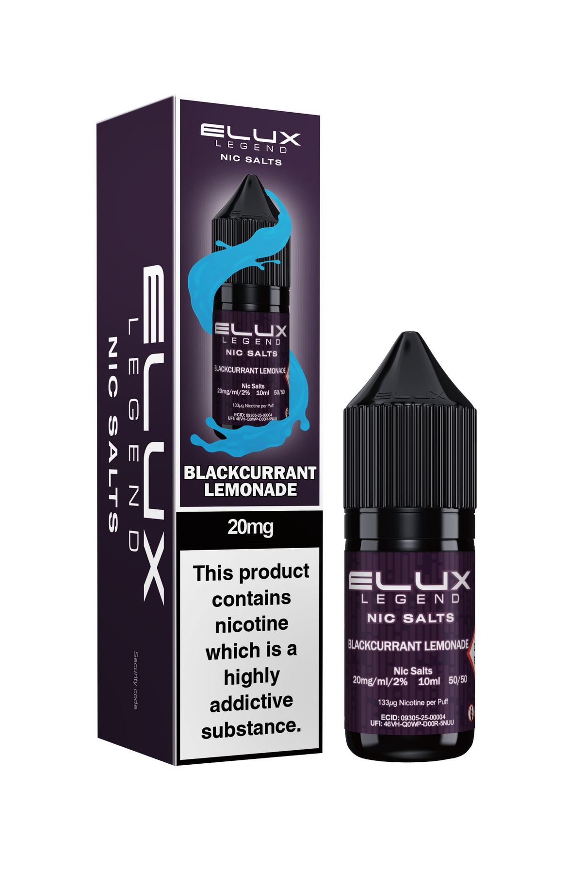 ELUX LEGEND SALTS BLACKCURRANT LEMONADE (10)