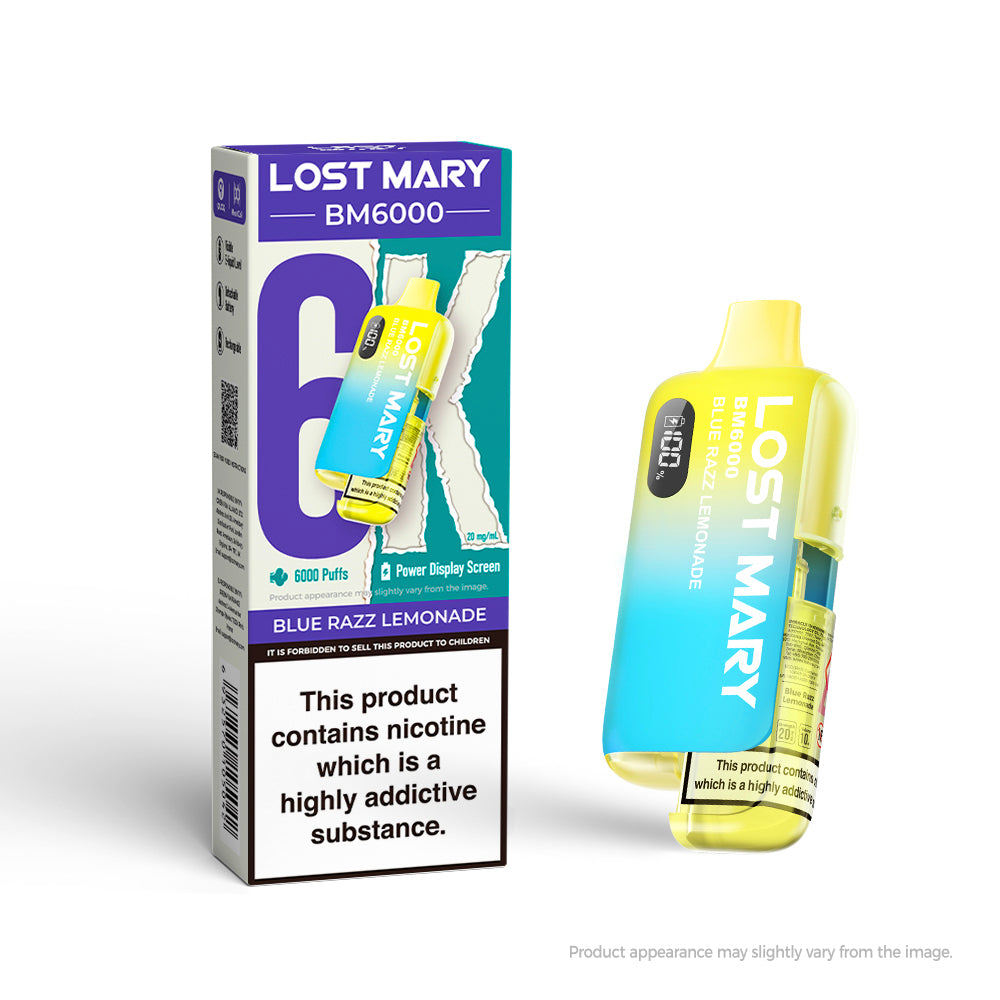 LOST MARY BM6000 BLUE RAZZ LEMONADE (5)