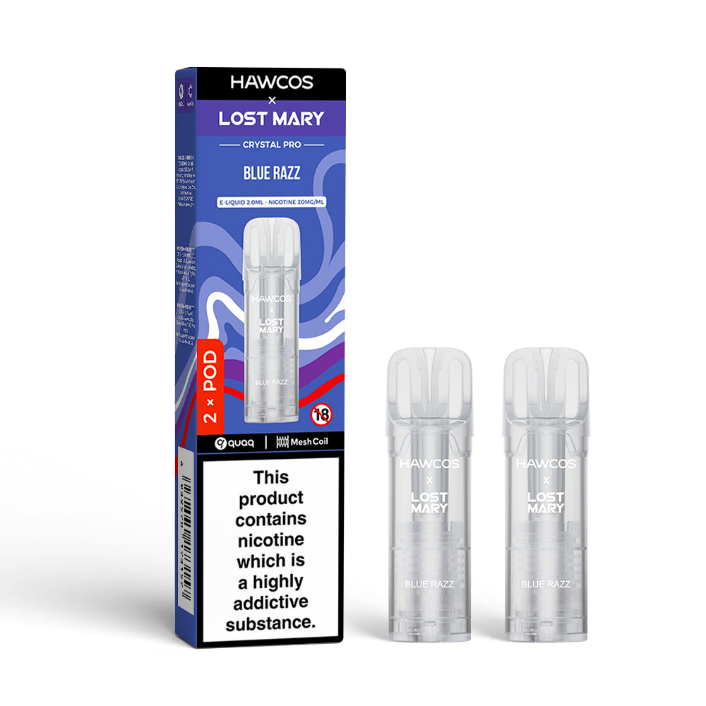 HAWCOS x LOST MARY HX600 2PK POD BLUE RAZZ (10)