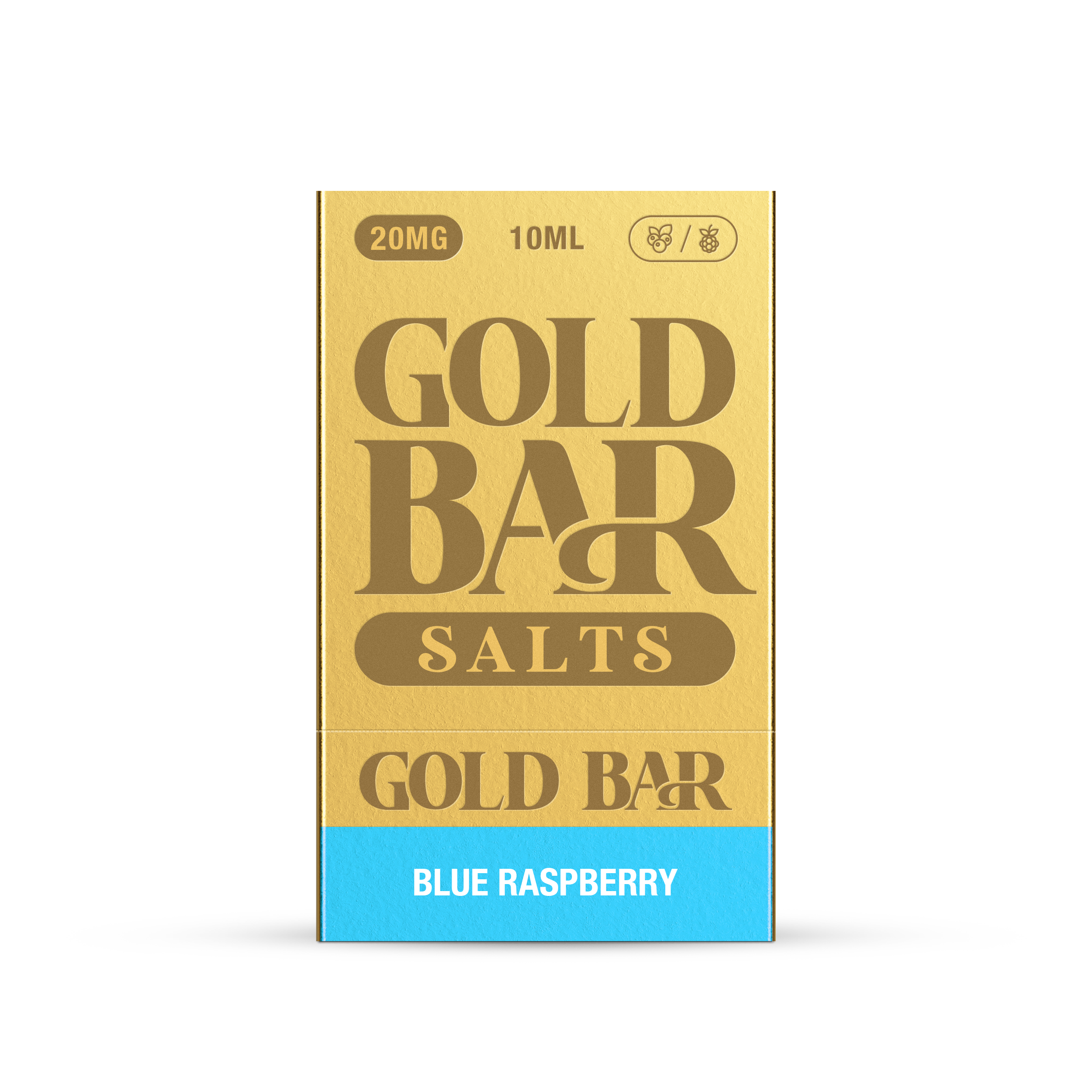 GOLD BAR SALTS 10ML BLUE RASPBERRY (10)