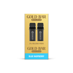 GOLD BAR RELOAD PODS 2PK BLUE RASPBERRY (10)