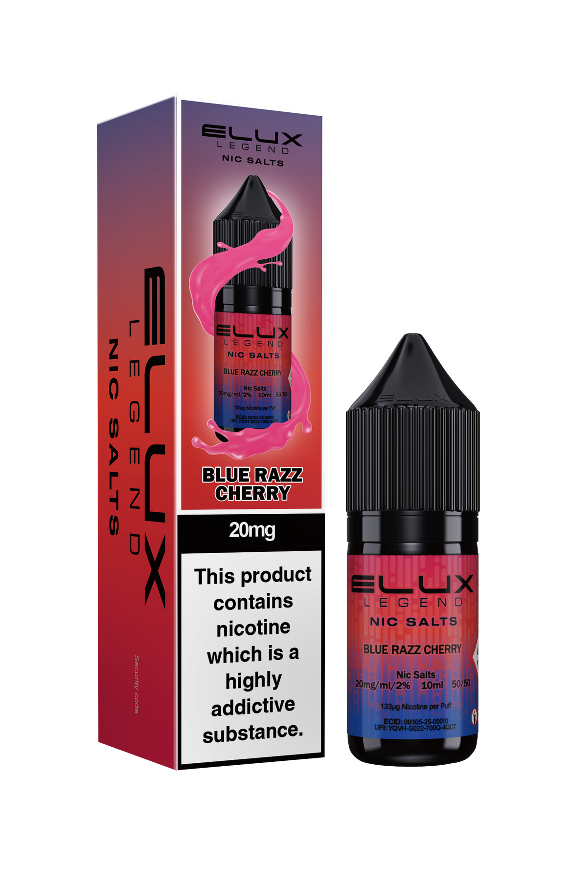 ELUX LEGEND SALTS BLUE RAZZ CHERRY (10)