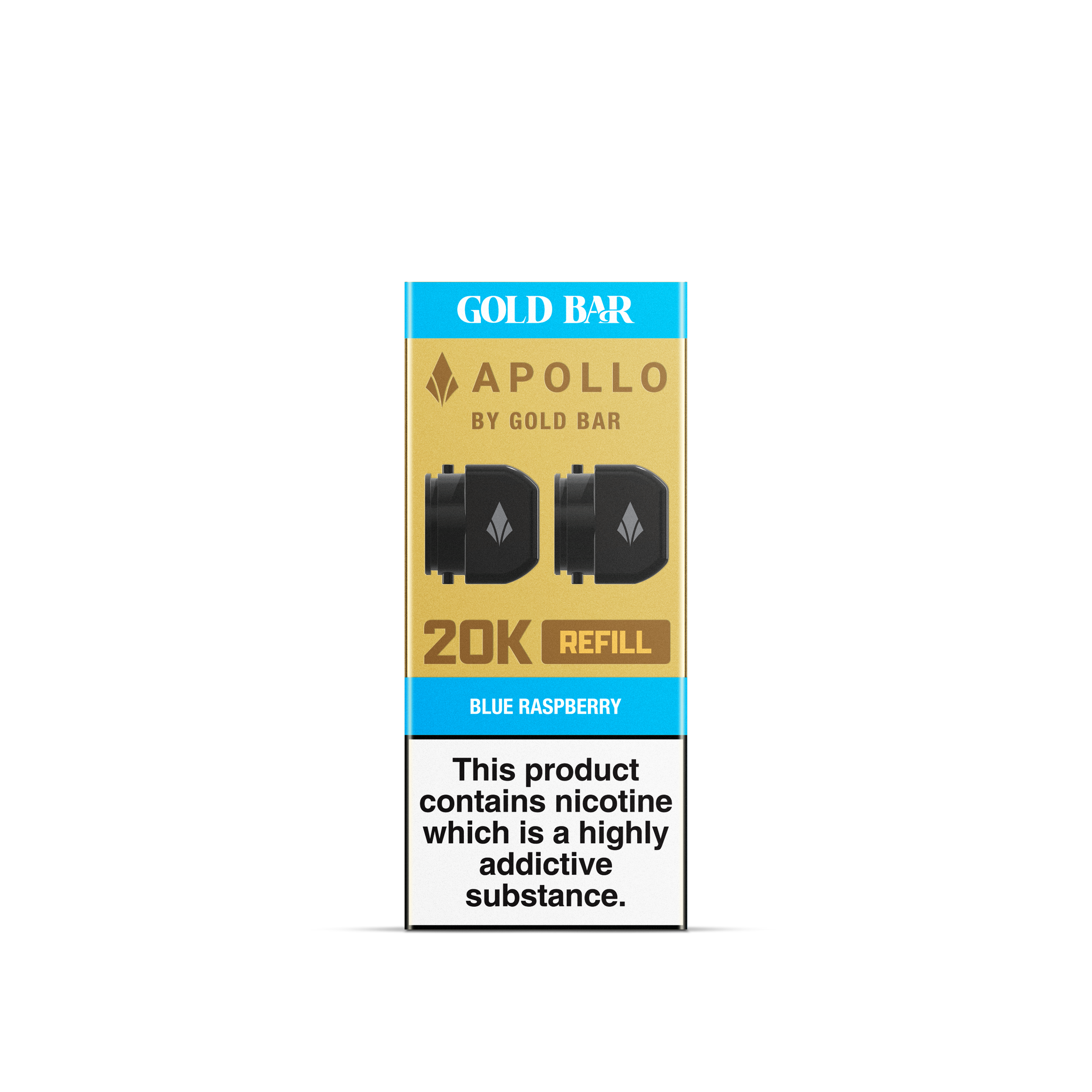 APOLLO 2x5ML REFILL CONTAINERS BLUE RASPBERRY (10)