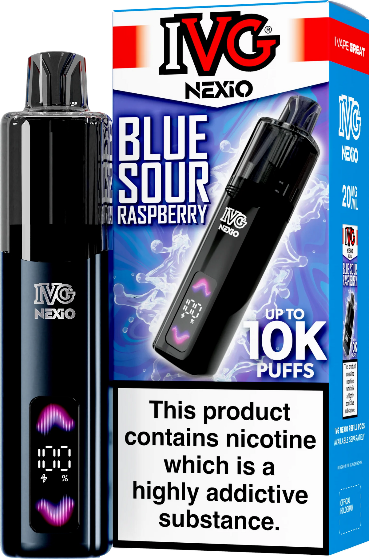 IVG NEXIO 10K KIT BLUE SOUR RASPBERRY (5)