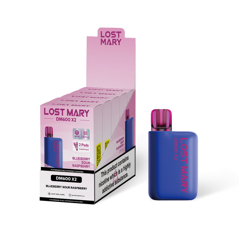LOST MARY DM1200 20MG BLUEBERRY SOUR RASPBERRY (5)