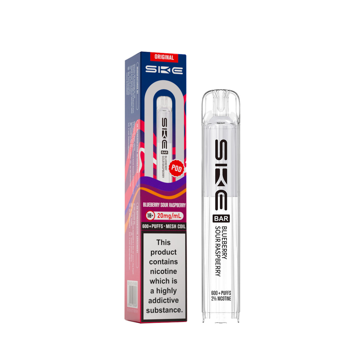 SKE BAR REFILL POD (2025) BLUEBERRY SOUR RASPBERRY (10)