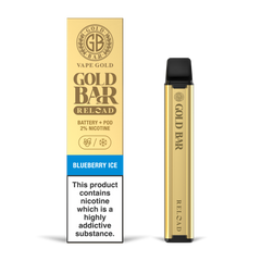 GOLD BAR RELOAD BATTERY + POD BLUEBERRY ICE (10)