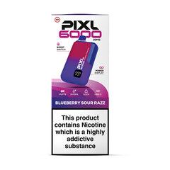 PIXL 6000 DISPOSABLE BLUEBERRY SOUR RAZZ (5)