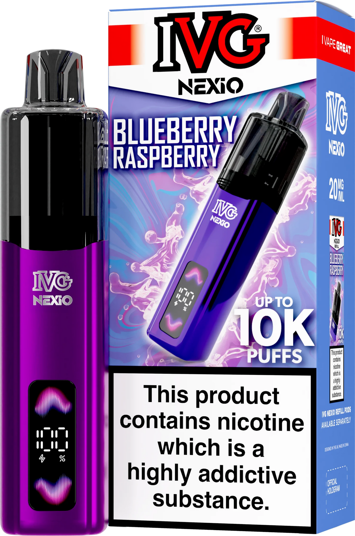 IVG NEXIO 10K KIT BLUEBERRY RASPBERRY (5)