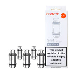 ASPIRE POCKEX 0.6 OHM COILS (5)