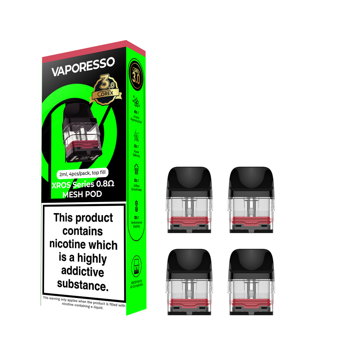 VAPORESSO XROS COREX 3.0 PODS 0.8 (4)