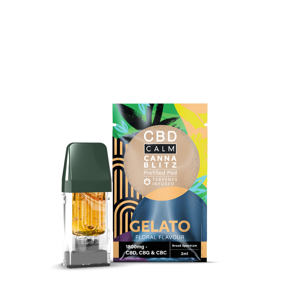 CBD CALM CANNABLITZ 1800MG REFILL GELATO