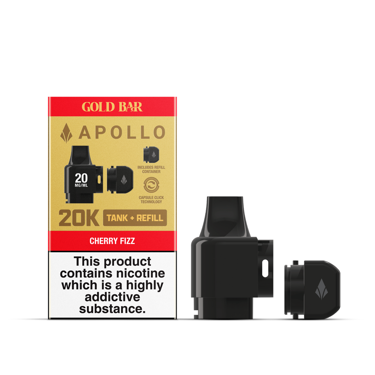 APOLLO 2ML+5ML POD + REFILL CHERRY FIZZ (10)