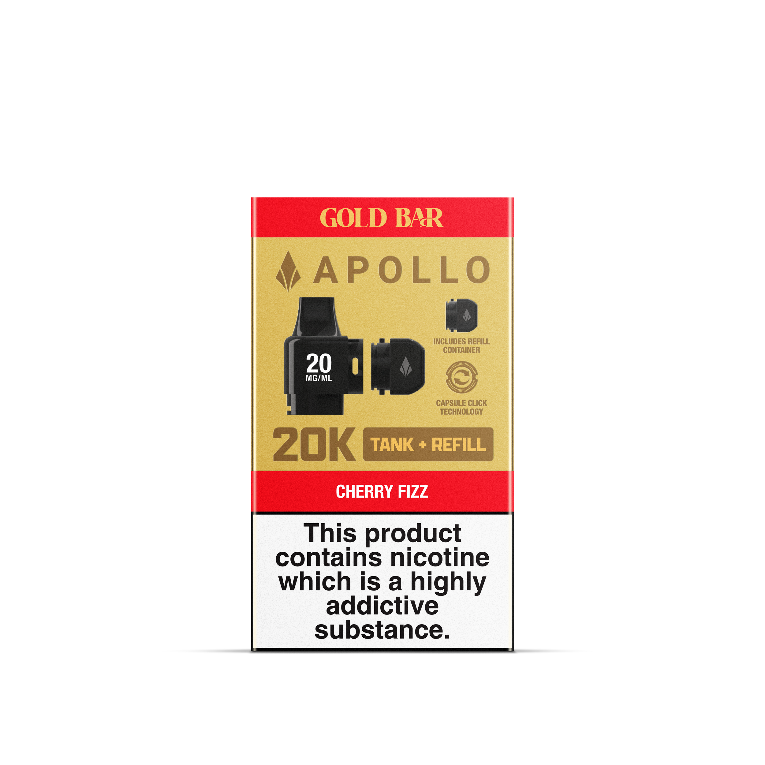 APOLLO 2ML+5ML POD + REFILL CHERRY FIZZ (10)