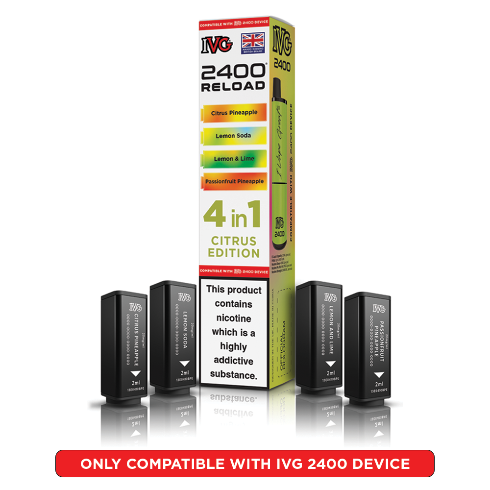 IVG 2400 RELOAD POD 4 PACK CITRUS EDITION (5)
