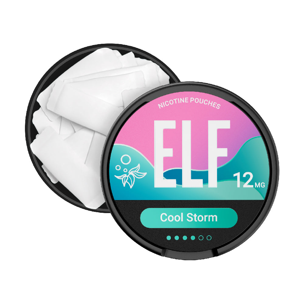 ELF 12MG NICOTINE POUCHES COOL STORM (10)