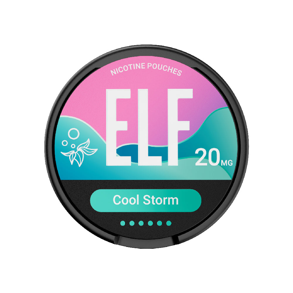 ELF 20MG NICOTINE POUCHES COOL STORM (10)