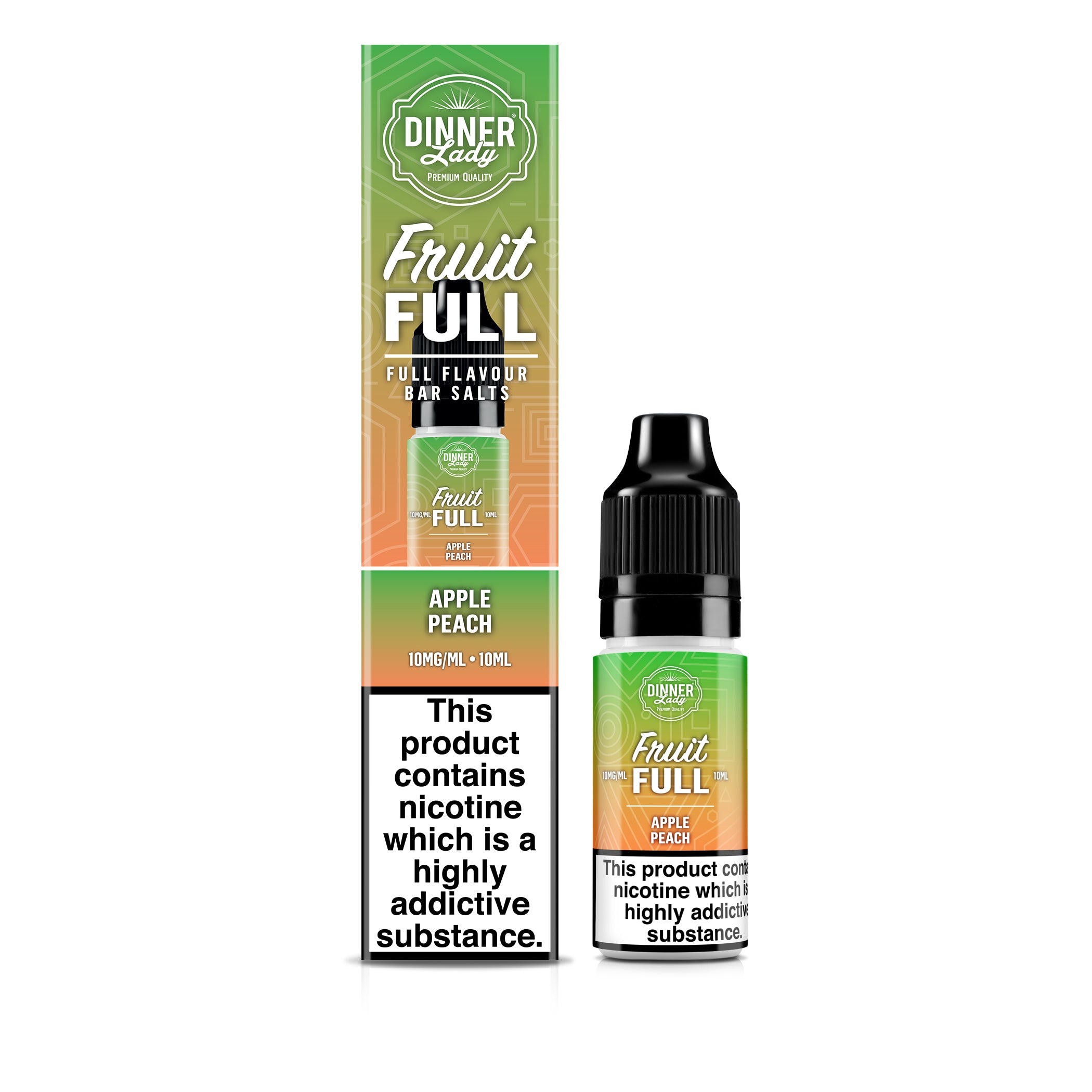 DINNER LADY 10ML NIC SALT FRUIT FULL APPLE PEACH (10)