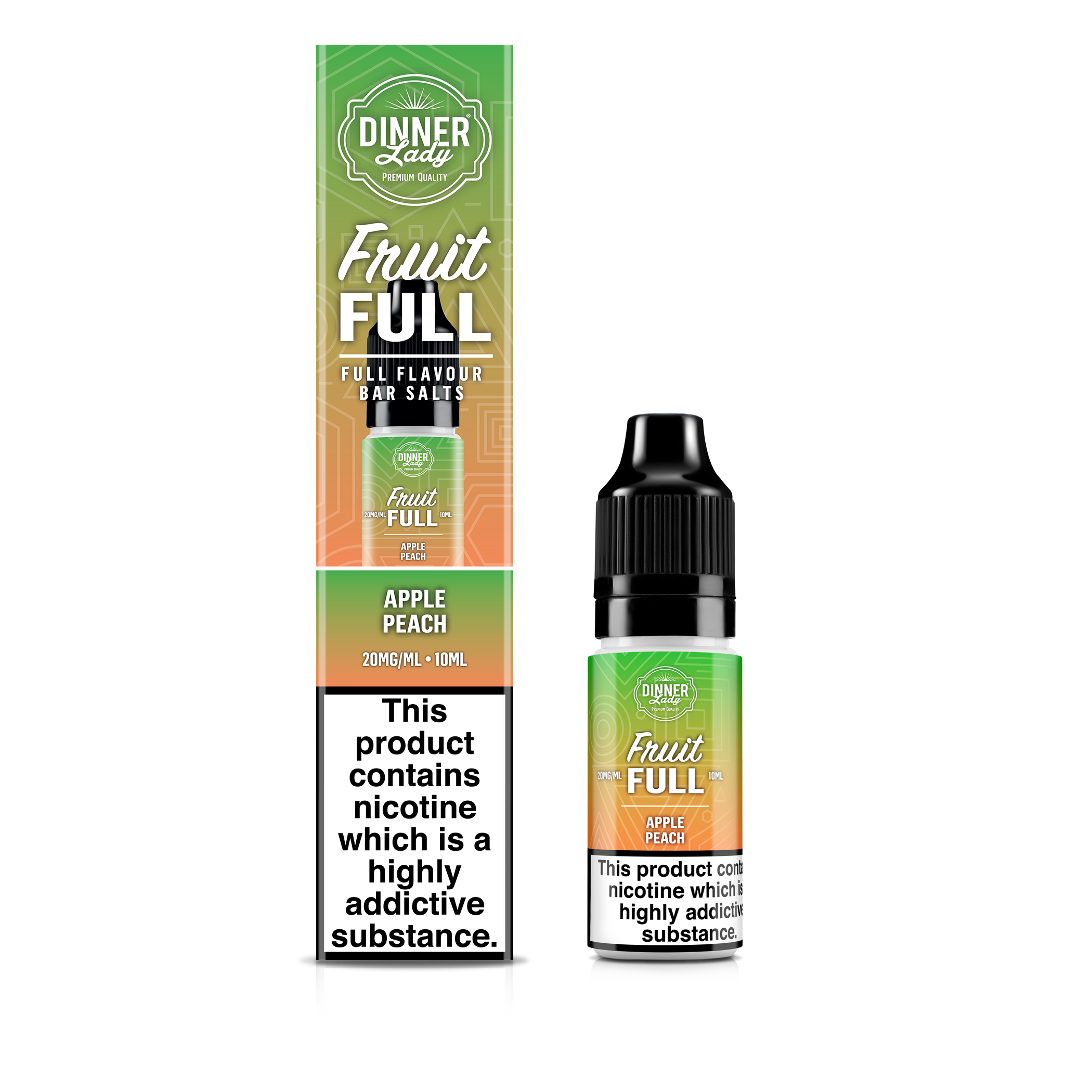DINNER LADY 10ML NIC SALT FRUIT FULL APPLE PEACH (10)
