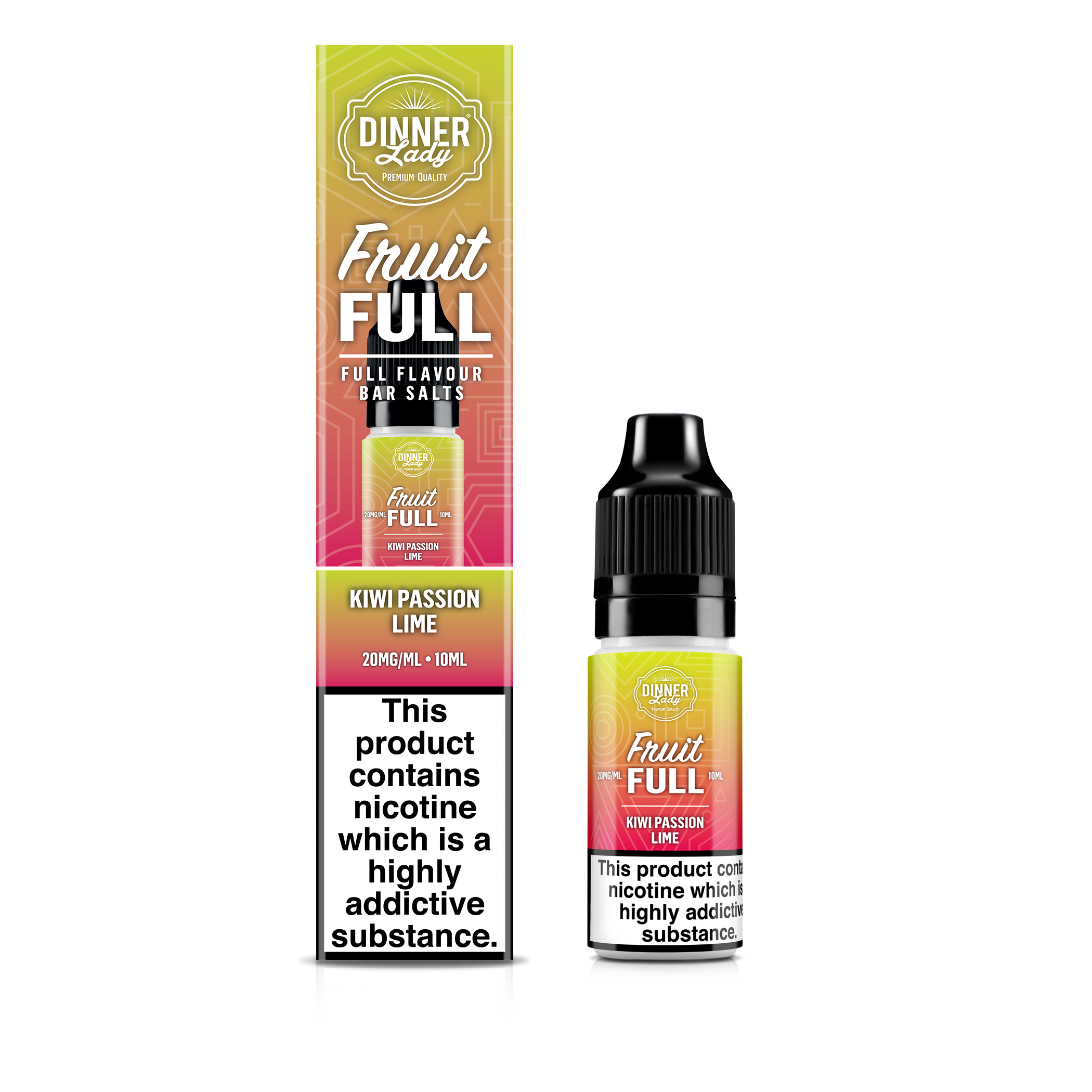 DINNER LADY 10ML NIC SALT FRUIT FULL KIWI PASSION LIME (10)