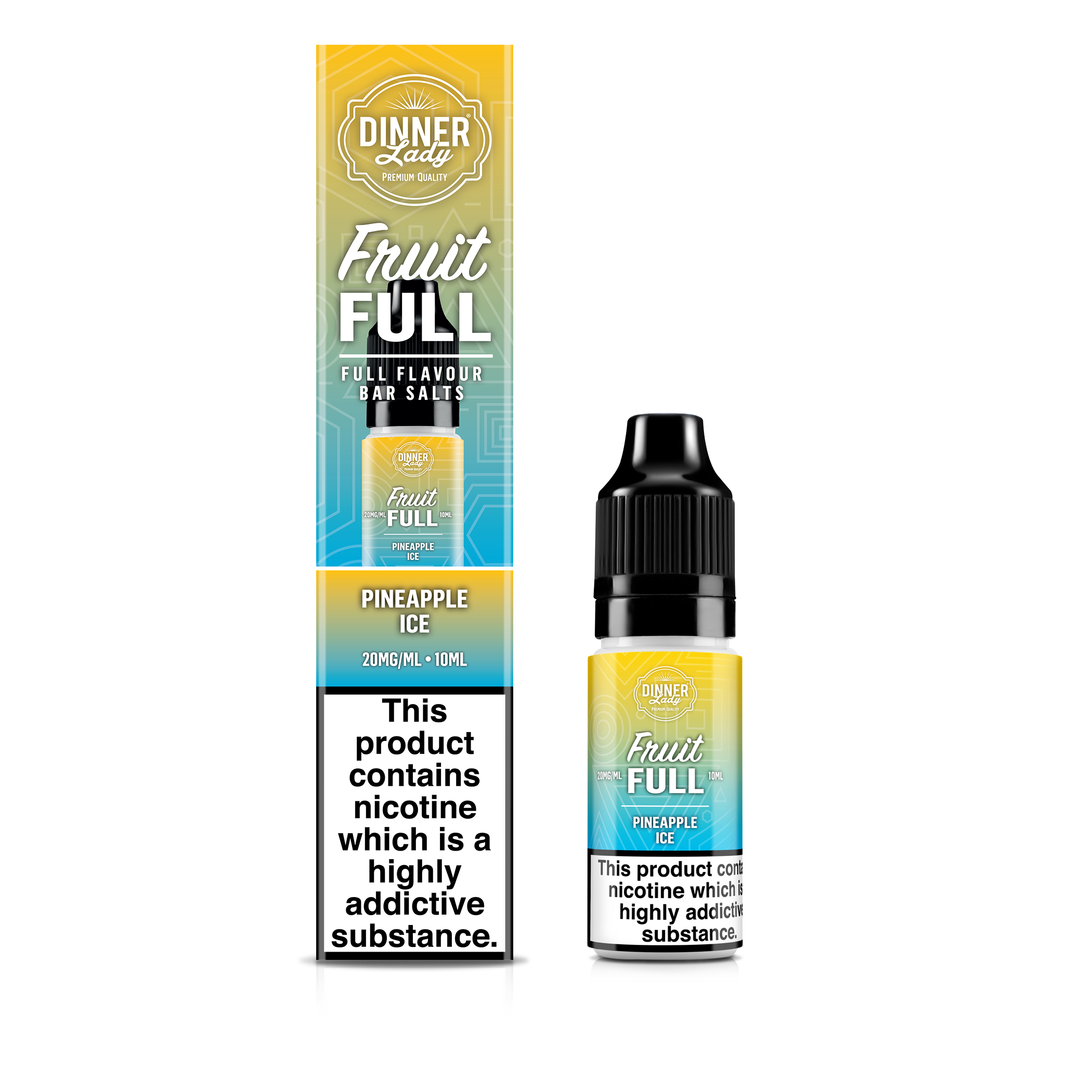 DINNER LADY 10ML NIC SALT FRUIT FULL PINEAPPLE ICE (10)