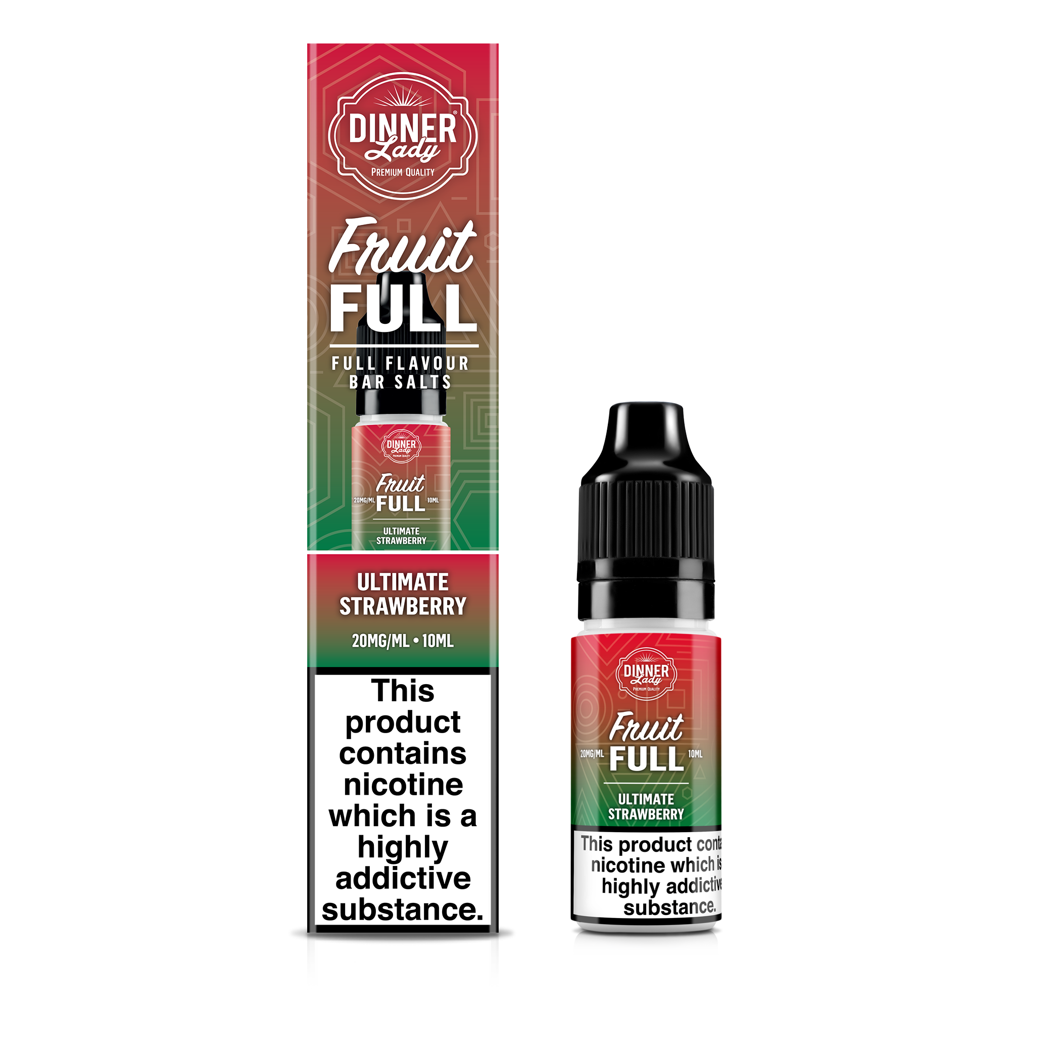 DINNER LADY 10ML NIC SALT FRUIT FULL ULTIMATE STRAWBERRY (10)