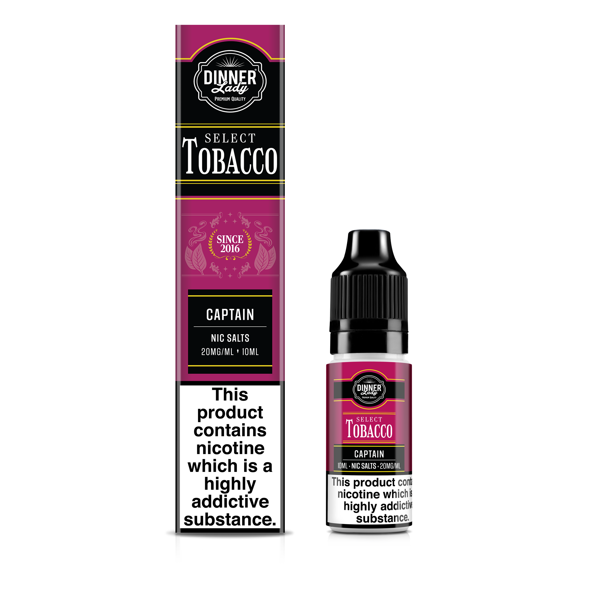 DINNER LADY 10ML NIC SALT TOBACCO CAPTAIN (10)