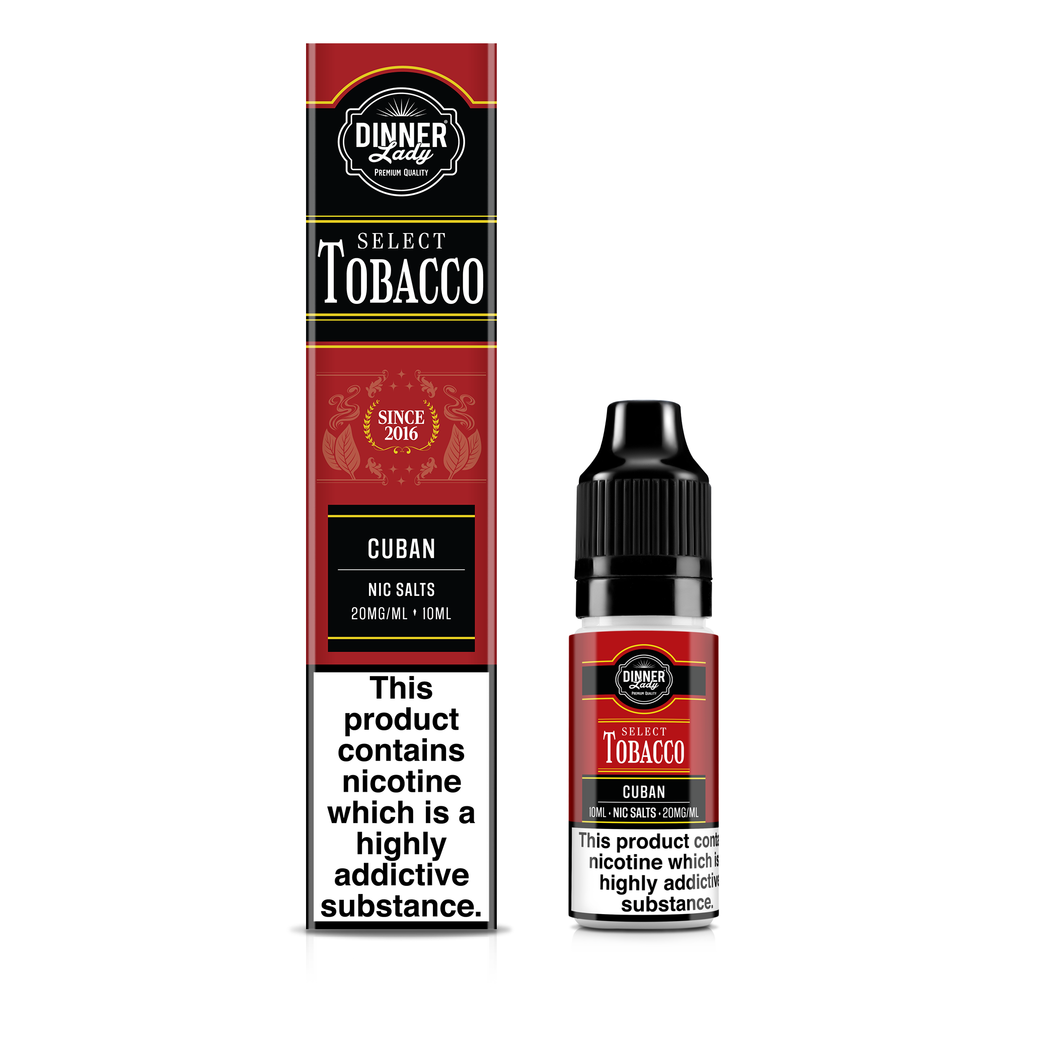 DINNER LADY 10ML NIC SALT TOBACCO CUBAN (10)