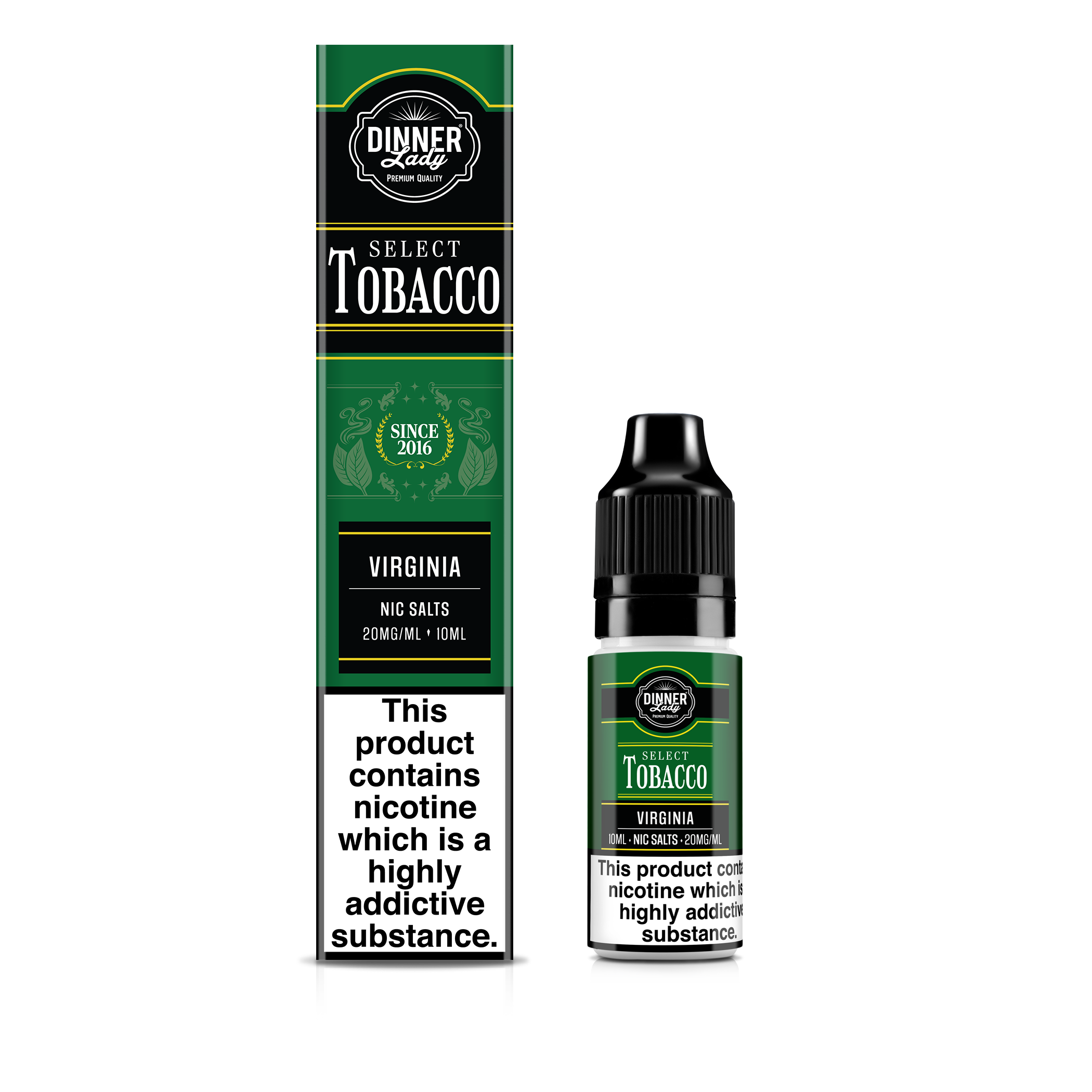 DINNER LADY 10ML NIC SALT TOBACCO VIRGINIA (10)