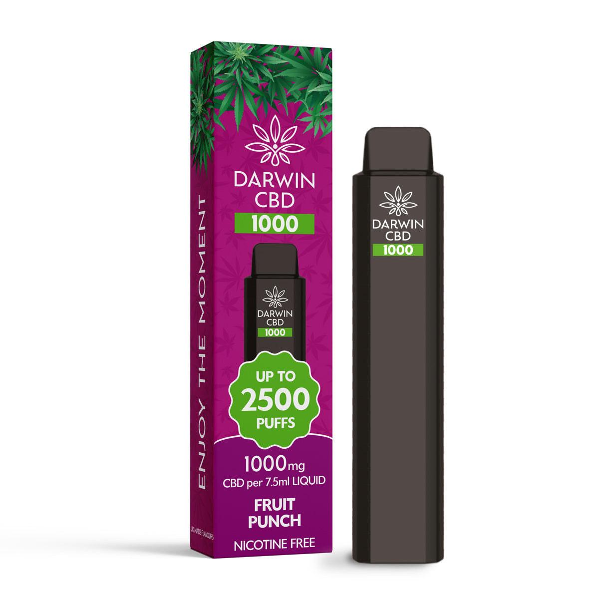 DARWIN CBD 1000 – 7.5ML 1000MG DISPOSABLE – FRUIT PUNCH