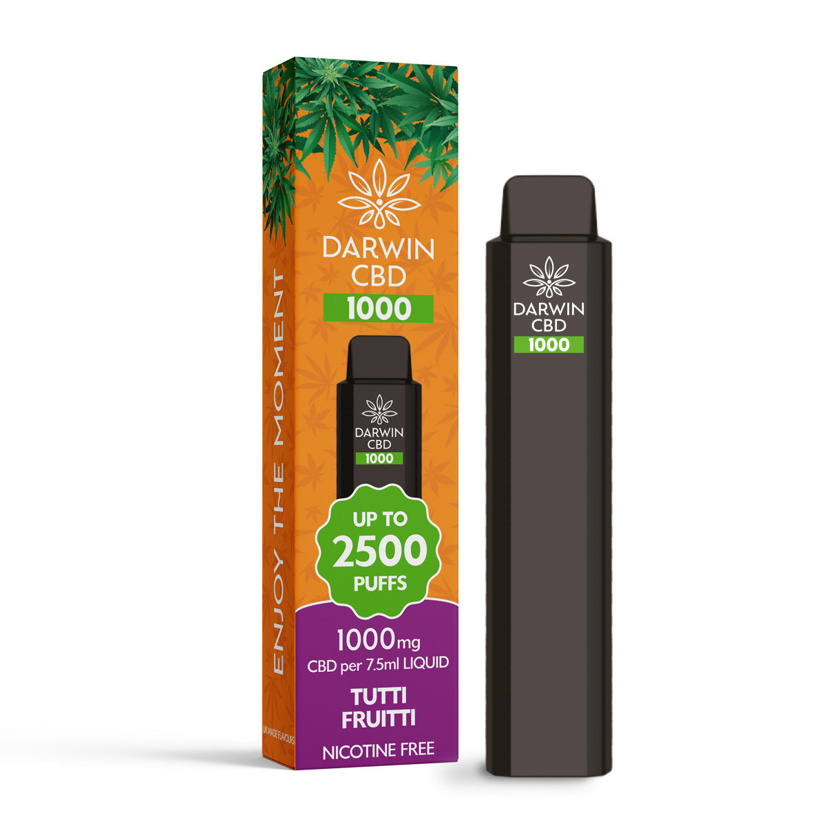 DARWIN CBD 1000 – 7.5ML 1000MG DISPOSABLE – TUTTI FRUITTI