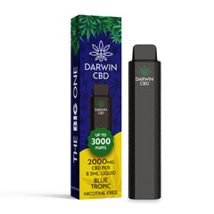 DARWIN CBD – THE BIG ONE – 8.5ML 2000MG DISPOSABLE – BLUE TROPIC