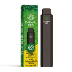 DARWIN CBD – THE BIG ONE – 8.5ML 2000MG DISPOSABLE – KIWI PASSIONFRUIT GUAVA