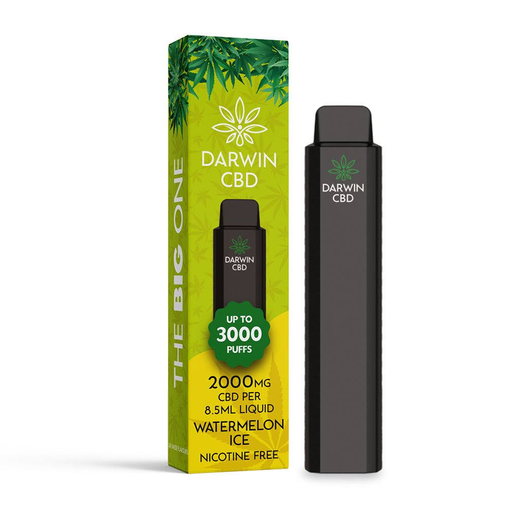 DARWIN CBD – THE BIG ONE – 8.5ML 2000MG DISPOSABLE – WATERMELON ICE