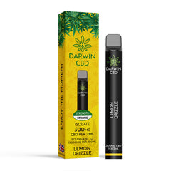 DARWIN CBD ISOLATE 300MG DISPOSABLE – LEMON DRIZZLE