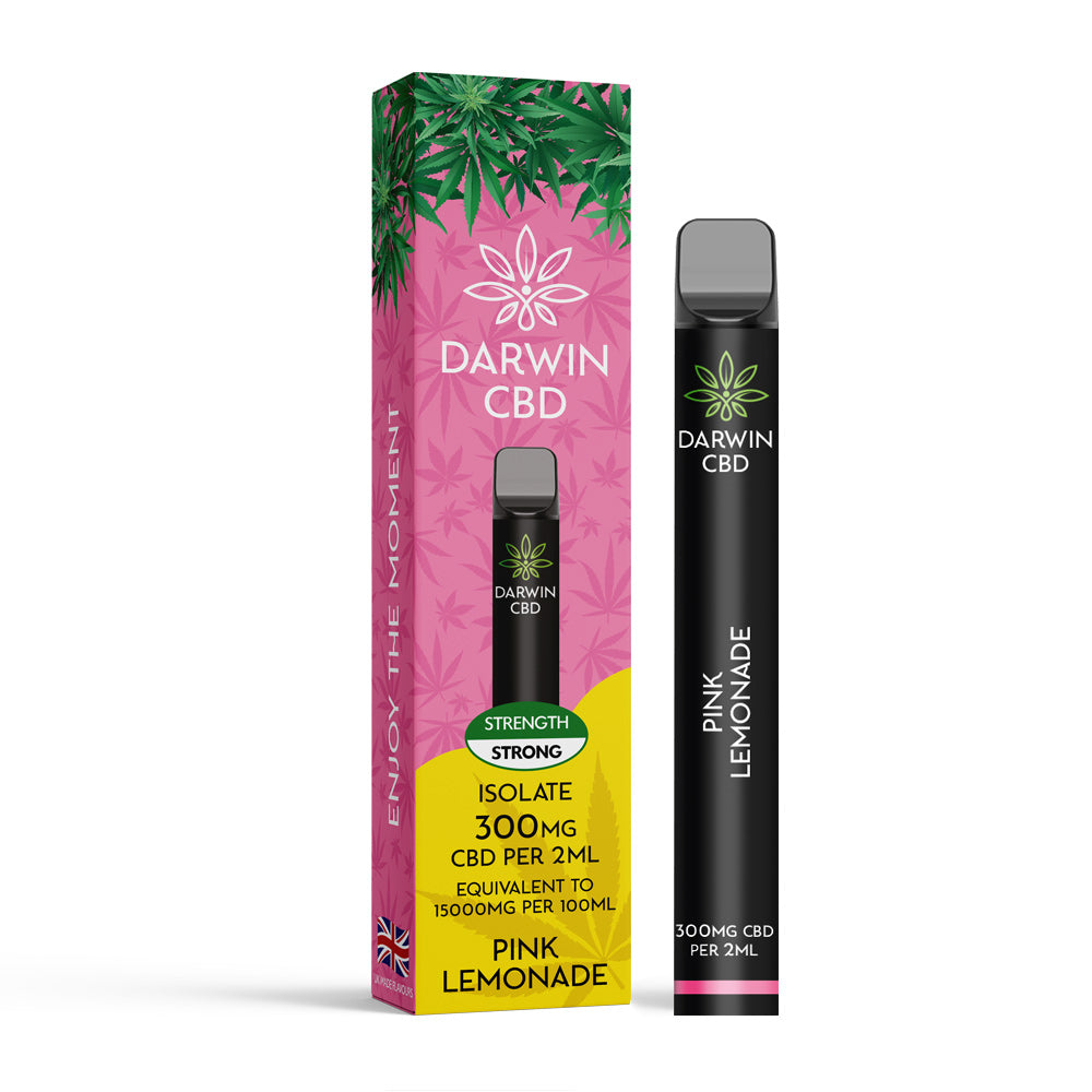 DARWIN CBD ISOLATE 300MG DISPOSABLE – PINK LEMONADE