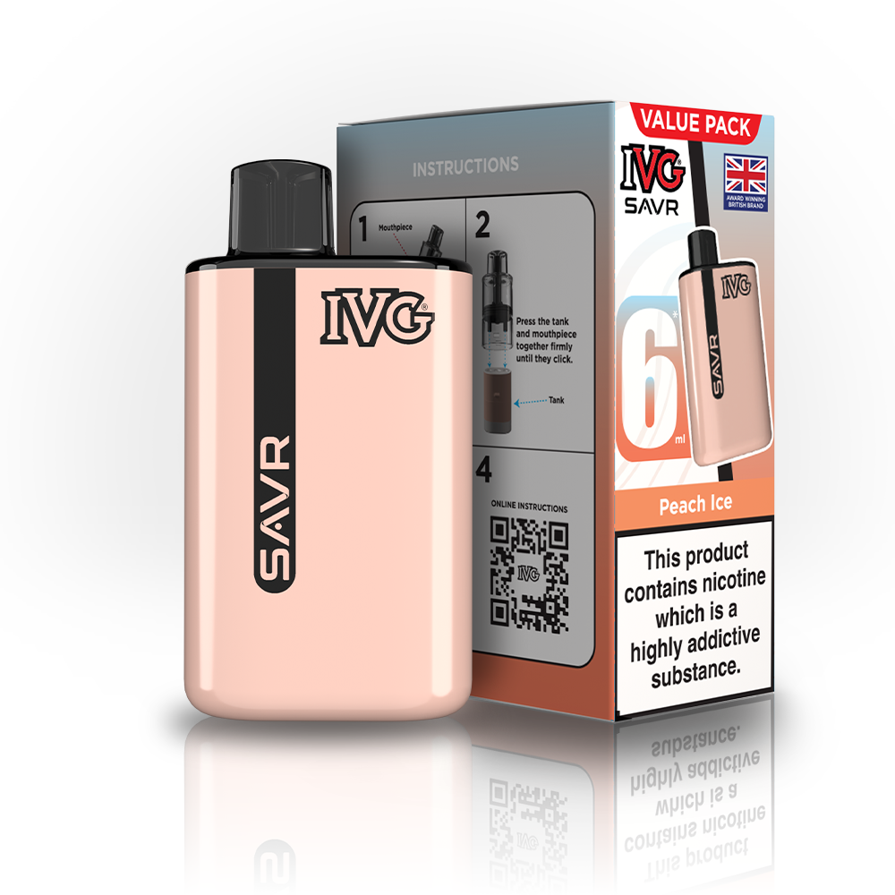 IVG SAVR 3K KIT PEACH ICE (5)