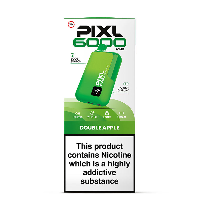 PIXL 6000 DISPOSABLE DOUBLE APPLE (5)