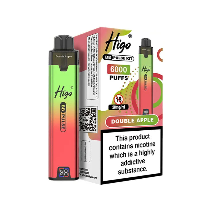 HIGO BB-PULSE 6000 KIT DOUBLE APPLE (5)