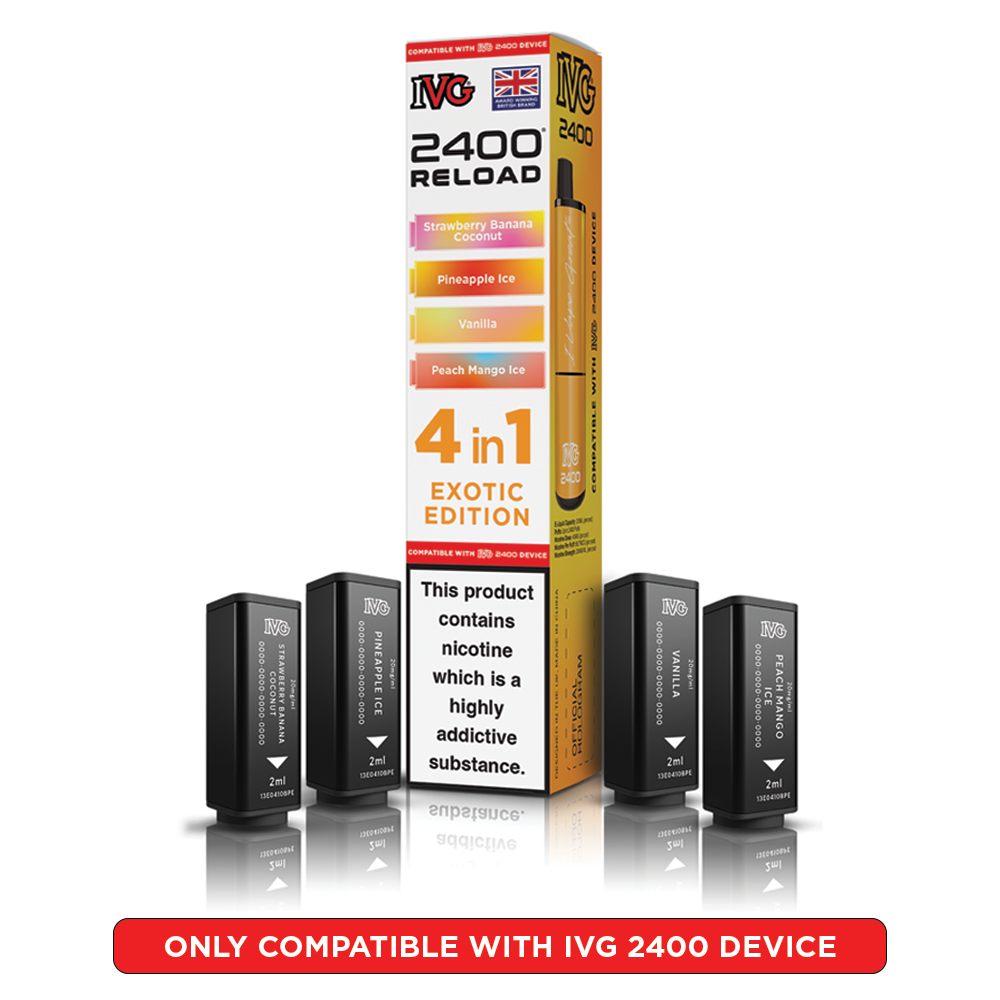 IVG 2400 RELOAD POD 4 PACK EXOTIC EDITION (5)