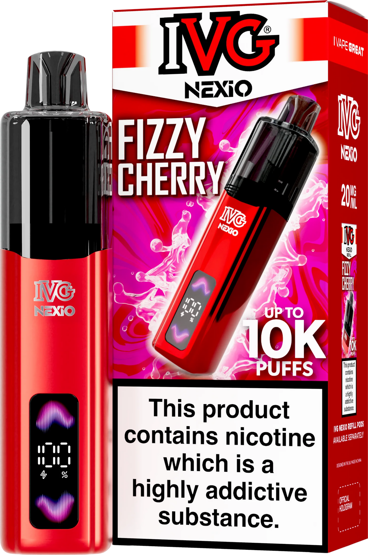 IVG NEXIO 10K KIT FIZZY CHERRY (5)