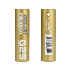 GOLISI G25 18650 2500mAh BATTERIES (2)