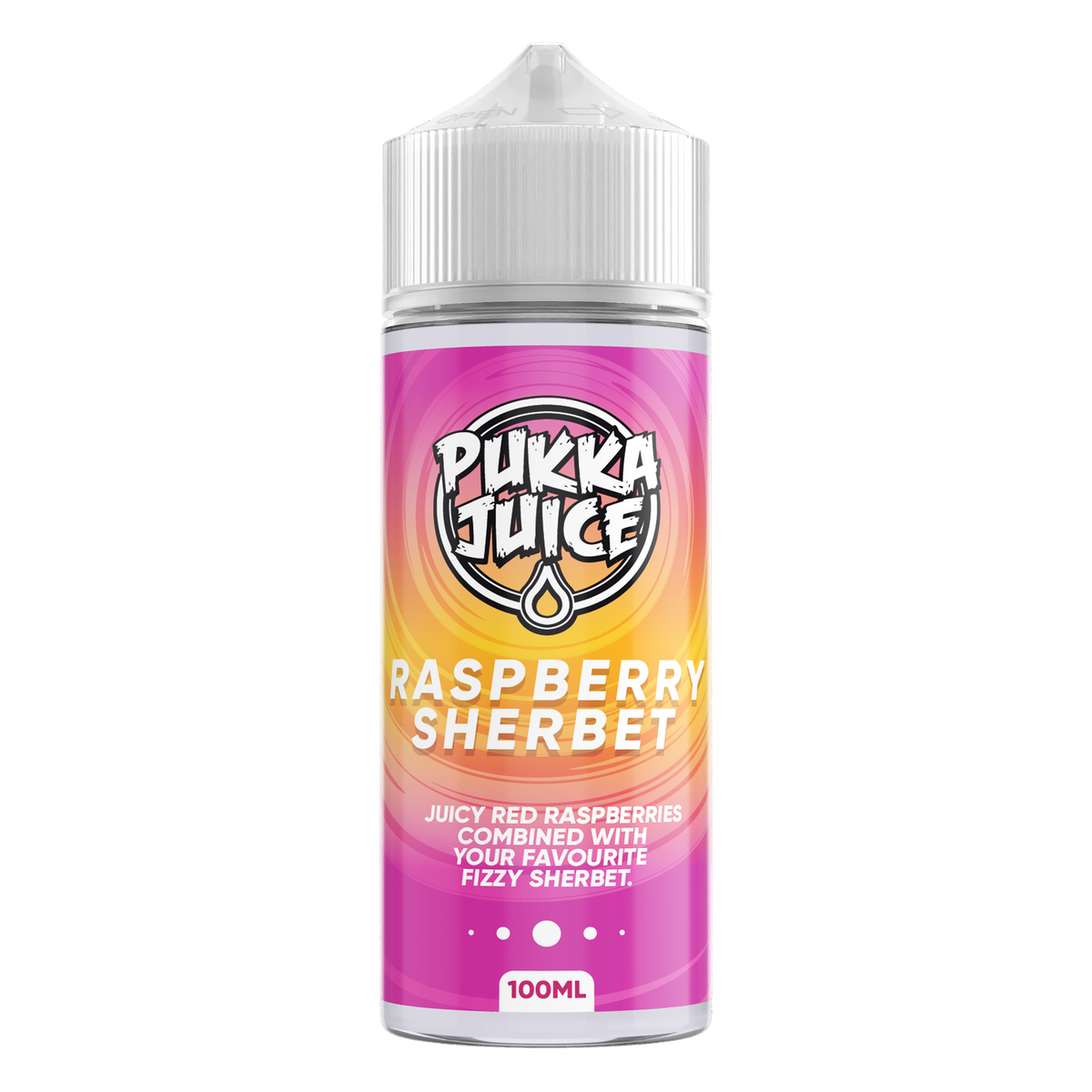 PUKKA JUICE 100ML SHORTFILL RASPBERRY SHERBET