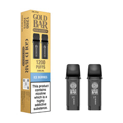 GOLD BAR RELOAD PODS 2PK ICE BERRIES (10)
