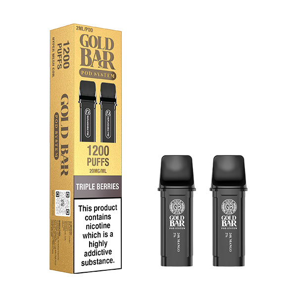 GOLD BAR RELOAD PODS 2PK TRIPLE BERRIES (10)