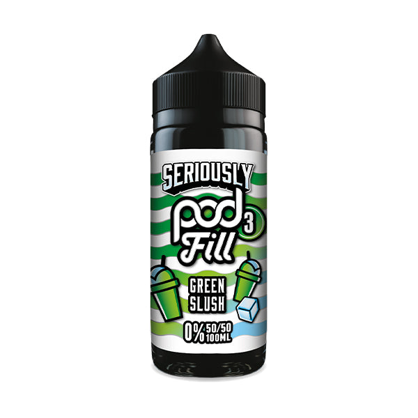 DOOZY SERIOUSLY POD FILL 3 100ML GREEN SLUSH